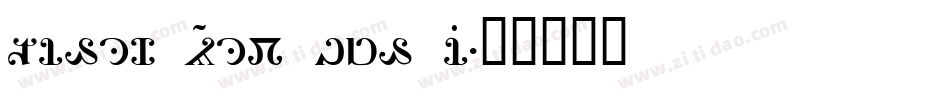 Times New Rom I字体转换